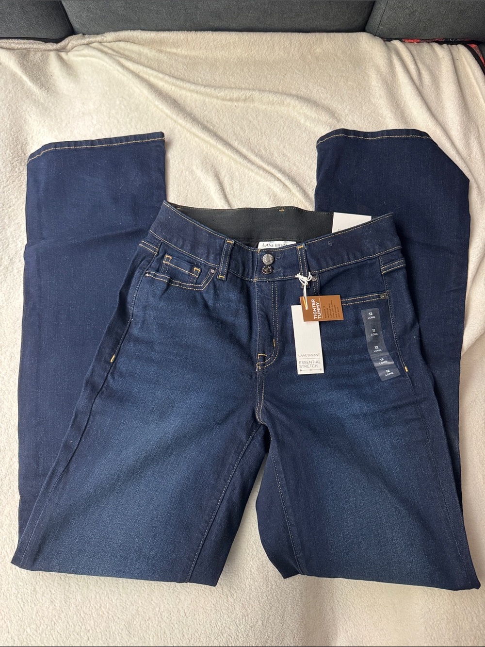 Lane Bryant Dark Indigo Straight Leg Jeans